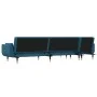 L-förmiges Schlafsofa blauer Samt 275x140x70 cm von , Sofas - Ref: Foro24-3157205, Preis: 452,59 €, Rabatt: %