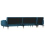 L-förmiges Schlafsofa blauer Samt 275x140x70 cm von , Sofas - Ref: Foro24-3157205, Preis: 426,59 €, Rabatt: %