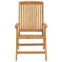 Reclining garden chairs and 8 solid teak wood cushions by , Garden chairs - Ref: Foro24-3196536, Price: 1,00 €, Discount: %