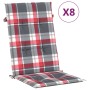 Reclining garden chairs and 8 solid teak wood cushions by , Garden chairs - Ref: Foro24-3196536, Price: 1,00 €, Discount: %