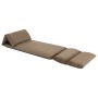 Folding floor lounger in gray taupe microfiber by , Daybeds - Ref: Foro24-325259, Price: 112,36 €, Discount: %