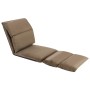 Folding floor lounger in gray taupe microfiber by , Daybeds - Ref: Foro24-325259, Price: 112,36 €, Discount: %