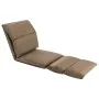 Folding floor lounger in gray taupe microfiber by , Daybeds - Ref: Foro24-325259, Price: 104,51 €, Discount: %