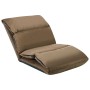 Folding floor lounger in gray taupe microfiber by , Daybeds - Ref: Foro24-325259, Price: 112,36 €, Discount: %