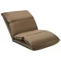 Folding floor lounger in gray taupe microfiber by , Daybeds - Ref: Foro24-325259, Price: 104,51 €, Discount: %