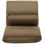 Folding floor lounger in gray taupe microfiber by , Daybeds - Ref: Foro24-325259, Price: 104,51 €, Discount: %