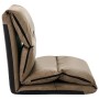 Folding floor lounger in gray taupe microfiber by , Daybeds - Ref: Foro24-325259, Price: 112,36 €, Discount: %