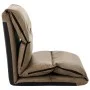 Folding floor lounger in gray taupe microfiber by , Daybeds - Ref: Foro24-325259, Price: 104,51 €, Discount: %