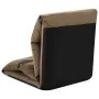 Folding floor lounger in gray taupe microfiber by , Daybeds - Ref: Foro24-325259, Price: 104,51 €, Discount: %