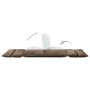 Folding floor lounger in gray taupe microfiber by , Daybeds - Ref: Foro24-325259, Price: 112,36 €, Discount: %