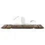 Folding floor lounger in gray taupe microfiber by , Daybeds - Ref: Foro24-325259, Price: 104,51 €, Discount: %