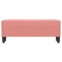 Banco de terciopelo rosa 100x35x41 cm de , Bancos - Ref: Foro24-349424, Precio: 55,99 €, Descuento: %
