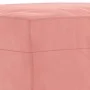 Banco de terciopelo rosa 100x35x41 cm de , Bancos - Ref: Foro24-349424, Precio: 55,99 €, Descuento: %