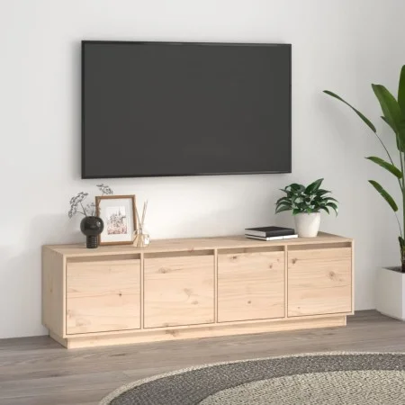 Mueble de TV de madera maciza de pino 156x37x45 cm de , Muebles TV - Ref: Foro24-814394, Precio: 148,61 €, Descuento: %