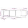 Mueble de TV de madera maciza de pino 156x37x45 cm de , Muebles TV - Ref: Foro24-814394, Precio: 151,78 €, Descuento: %