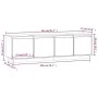 Mueble de TV de madera maciza de pino 156x37x45 cm de , Muebles TV - Ref: Foro24-814394, Precio: 148,61 €, Descuento: %