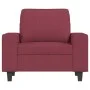 Armchair with footstool, red wine fabric, 60 cm. by , Sofas - Ref: Foro24-3201149, Price: 202,95 €, Discount: %