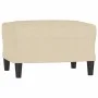 3-Sitzer-Sofa mit cremefarbenem Stoffhocker 180 cm von , Sofas - Ref: Foro24-3201137, Preis: 363,98 €, Rabatt: %