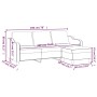 3-Sitzer-Sofa mit cremefarbenem Stoffhocker 180 cm von , Sofas - Ref: Foro24-3201137, Preis: 369,23 €, Rabatt: %