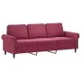 3-Sitzer-Sofa mit rotem Samthocker 180 cm von , Sofas - Ref: Foro24-3201219, Preis: 337,43 €, Rabatt: %