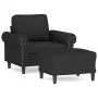 Armchair with black velvet footstool 60 cm by , Sofas - Ref: Foro24-3201210, Price: 218,16 €, Discount: %