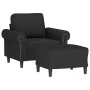 Armchair with black velvet footstool 60 cm by , Sofas - Ref: Foro24-3201210, Price: 218,16 €, Discount: %