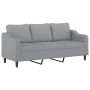 3-Sitzer-Sofa mit hellgrauem Stoffhocker 180 cm von , Sofas - Ref: Foro24-3201135, Preis: 294,77 €, Rabatt: %