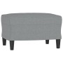 3-Sitzer-Sofa mit hellgrauem Stoffhocker 180 cm von , Sofas - Ref: Foro24-3201135, Preis: 294,77 €, Rabatt: %