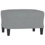 3-Sitzer-Sofa mit hellgrauem Stoffhocker 180 cm von , Sofas - Ref: Foro24-3201135, Preis: 310,24 €, Rabatt: %