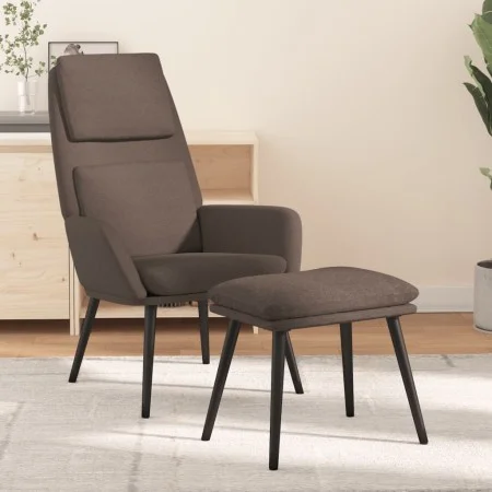 Relax armchair with taupe gray fabric footrest by , Armchairs - Ref: Foro24-3097777, Price: 129,02 €, Discount: %