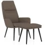 Relax armchair with taupe gray fabric footrest by , Armchairs - Ref: Foro24-3097777, Price: 129,02 €, Discount: %