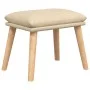 Relax armchair with cream-colored fabric footstool by , Armchairs - Ref: Foro24-3097884, Price: 144,68 €, Discount: %