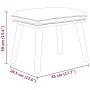 Relax armchair with cream-colored fabric footstool by , Armchairs - Ref: Foro24-3097884, Price: 144,68 €, Discount: %