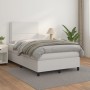 Box spring bed with white synthetic leather mattress 120x200 cm by , Beds and slatted bases - Ref: Foro24-3142774, Price: 408...