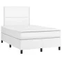 Box spring bed with white synthetic leather mattress 120x200 cm by , Beds and slatted bases - Ref: Foro24-3142774, Price: 403...