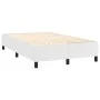 Box spring bed with white synthetic leather mattress 120x200 cm by , Beds and slatted bases - Ref: Foro24-3142774, Price: 403...