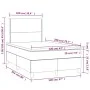 Box spring bed with white synthetic leather mattress 120x200 cm by , Beds and slatted bases - Ref: Foro24-3142774, Price: 403...