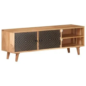 Mueble para TV madera maciza de acacia 115x30x39 cm de vidaXL, Muebles TV - Ref: Foro24-322665, Precio: 177,37 €, Descuento: %