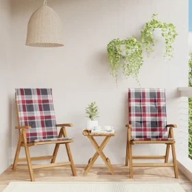 Reclining garden chairs and 2 solid teak wood cushions by , Garden chairs - Ref: Foro24-3196446, Price: 338,12 €, Discount: %