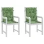 Low back chair cushions 2 units, leaf print fabric by , Cushions for chairs and sofas - Ref: Foro24-361331, Price: 53,03 €, D...