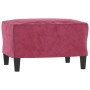 3-piece red velvet sofa set with cushions by , Sofas - Ref: Foro24-3202264, Price: 612,99 €, Discount: %