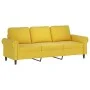 3-piece velvet yellow sofa set with cushions by , Sofas - Ref: Foro24-3202266, Price: 528,71 €, Discount: %