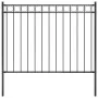 Garden fence black steel 1.7x1 m by , fence panels - Ref: Foro24-146313, Price: 77,79 €, Discount: %