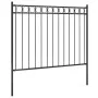 Garden fence black steel 1.7x1 m by , fence panels - Ref: Foro24-146313, Price: 77,79 €, Discount: %