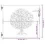 Puerta de jardín acero corten diseño árbol 85x75 cm by , garden gates - Ref: Foro24-153208, Price: 116,41 €, Discount: %
