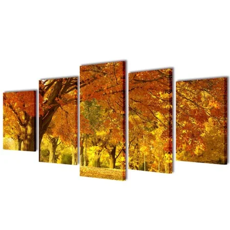 Set decorativo de lienzos para la pared bosque arces 100 x 50 cm by , Posters, prints and visual art - Ref: Foro24-241576, Pr...