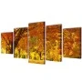 Dekoratives Leinwand-Set für die Wand, Wald mit Ahornbäumen, 100 x 50 cm. von , Poster, Drucke und visuelle Kunst - Ref: Foro...