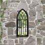 Black iron garden mirror for outdoor use 70x30 cm by , Mirrors - Ref: Foro24-318364, Price: 95,03 €, Discount: %