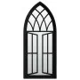 Black iron garden mirror for outdoor use 70x30 cm by , Mirrors - Ref: Foro24-318364, Price: 84,00 €, Discount: %