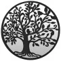 Round garden mirror, black iron, for outdoor use, 40x2.5 cm by , Mirrors - Ref: Foro24-318370, Price: 68,17 €, Discount: %